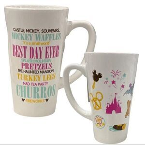 Disney Parks Mickey Souvenir‎ Mug Attraction Splash Ears Rides Haunted Mansion